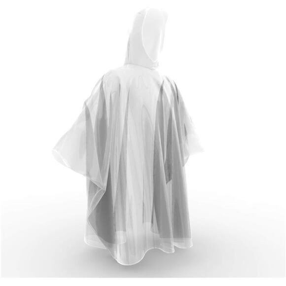 Disposable Rain Poncho for Kids with Hood (5 Pack) – Lightweight Waterproof - Picture 4 of 8